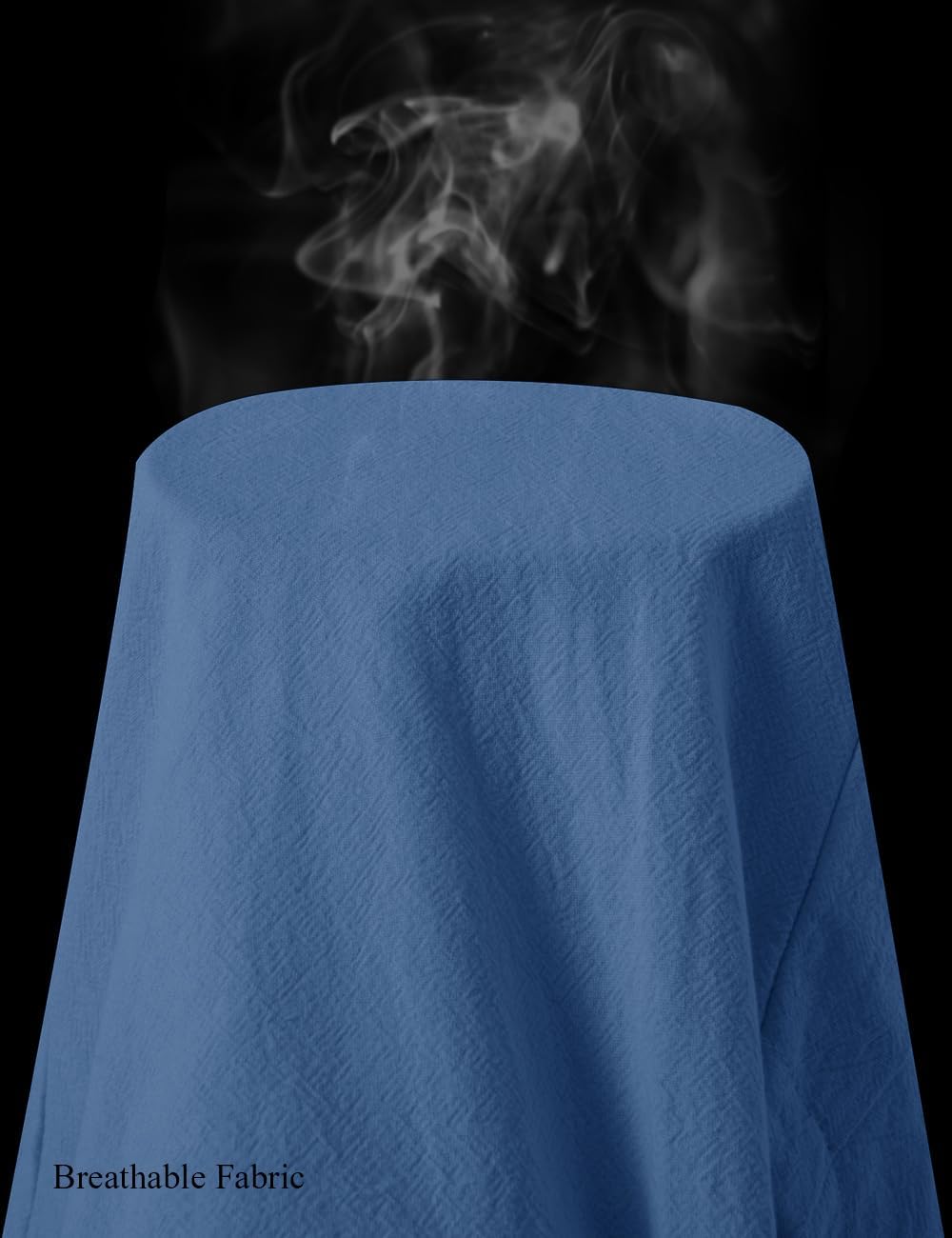 EKLENTSON Mens Cotton Linen Capri Pants Light Loose 3/4 Long Shorts Elastic Waist Drawstring Harem Casual Beach Yoga Trousers - Image 7