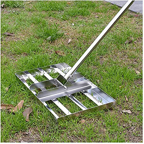 Lawn Rake,Lawn Rake, Garden Leaf, Lawn Level Tool, Ground Leveler Tool with 4 Feet Long Handle, Heavy Duty Soil Lawn Leveler Tool for Yard Golf