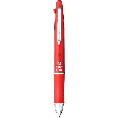 Amazon Pilot 多機能ペン ドクターグリップ 4 1 4色ボールペン0 7mm シャープ0 5mm レッド Pbk 本体サイズ 148x14 1mm スライドレバー式 26 3g 多機能ボールペン 文房具 オフィス用品