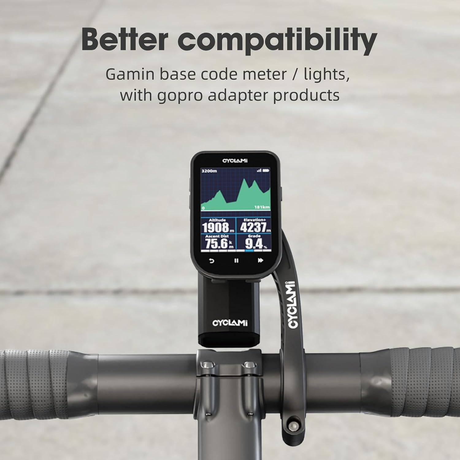 Out Front Mount Compatible with Garmin Edge GPS Bike Computer, XOSS G/G+, iGPSPORT Cycling Handlebar 1.25’’/ 31.8mm (S2) image 3
