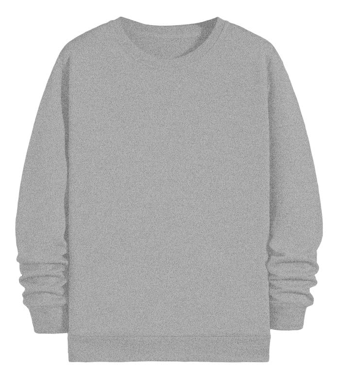 Image of Women's Cotton Stretchable Full Sleeves Sweatshirt Regular Fit, Round Neck Casual Winterwear for Boys and WOMs L318 SV