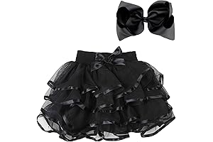 4 Layered Fluffy Tulle Tutu Skirt for Adorable Girls