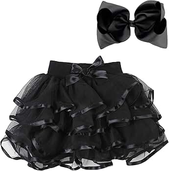 Amazon.com: BGFKS 4 Layered Tulle Tutu Skirt for Girls with