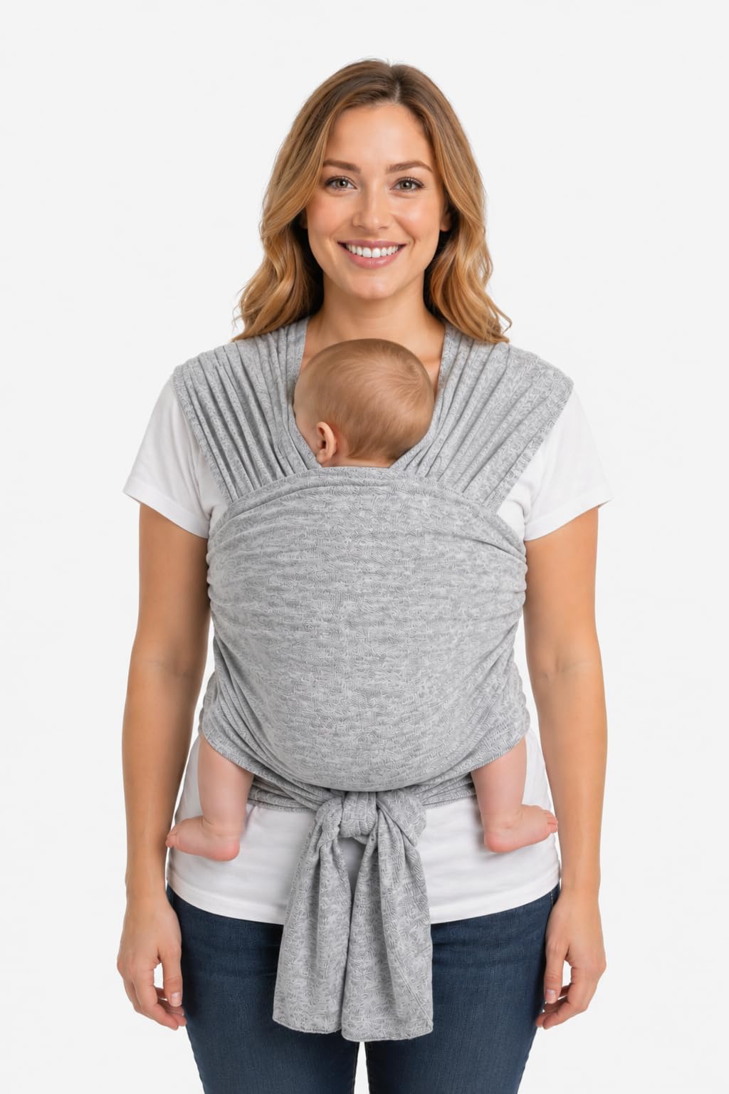 Baby Wrap Fabric | Newborn to Toddler (0-18 Months) | Stretchable Cotton Fabric | Adjustable | Kangaroo Carry Wrap | Breastfeeding Friendly | Lightweight & Comfortable- Teal-image-19