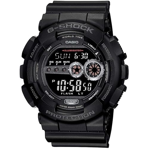 Casio Men's GD100-1BCR G-Shock X-Large Black Multi-Functional Digital Sport W...