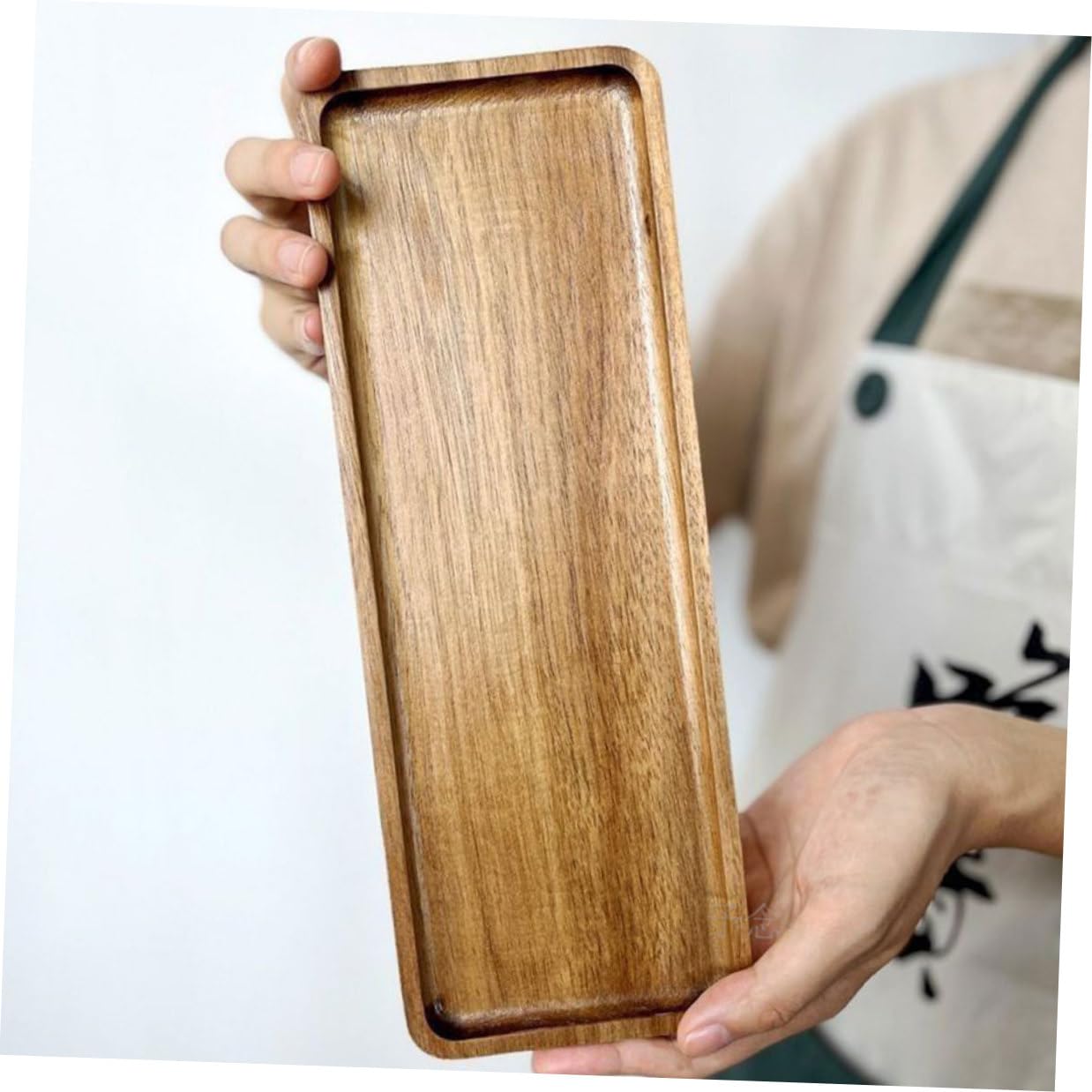 Bandeja de Madera Rectangular Grande, para Servir, 2