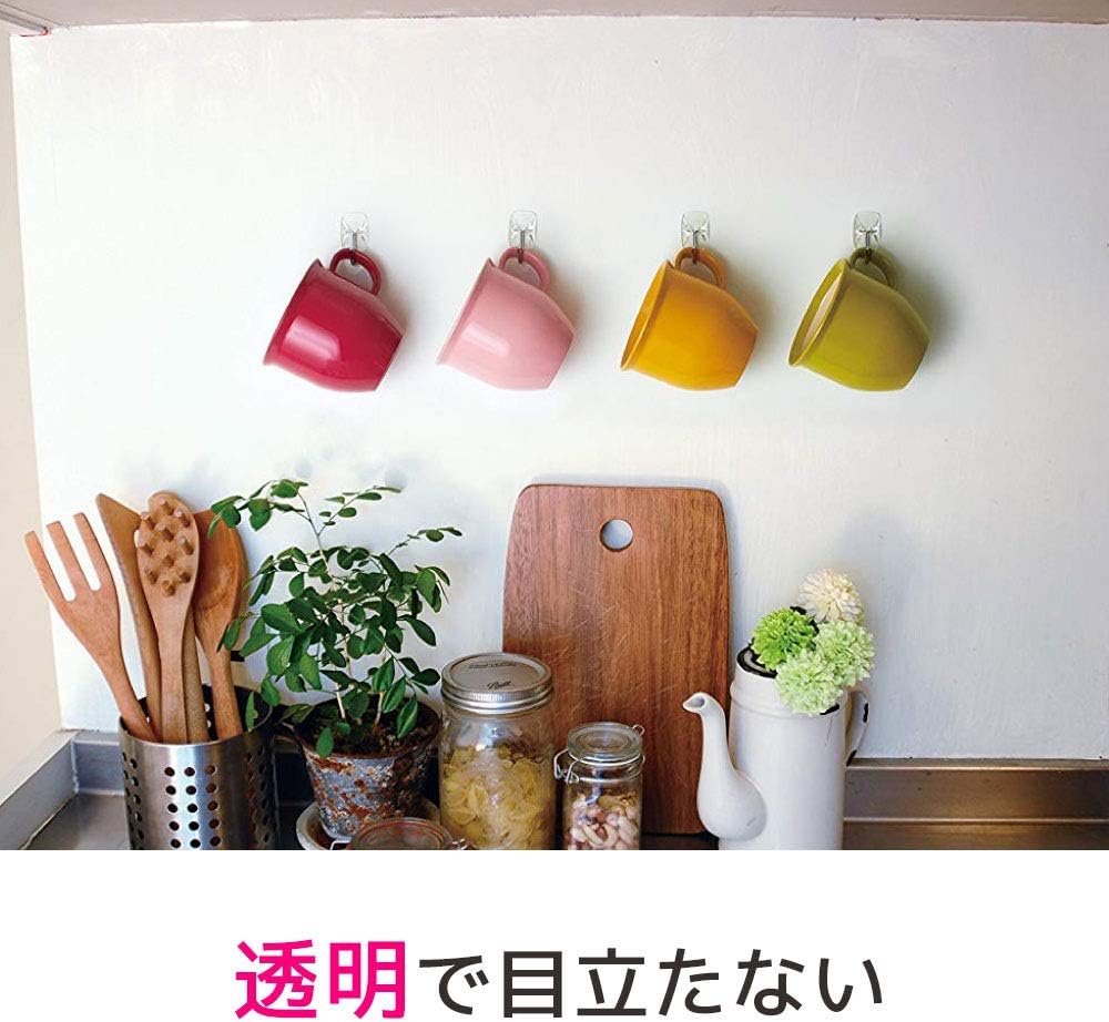 Command Small Wire Toggle Hooks, Damage Free Hanging Wall Hooks with Adhesive Strips, No Tools Wall Hooks for Hanging Decorations in Living Spaces, 10 Clear Hooks and 12 Command Strips