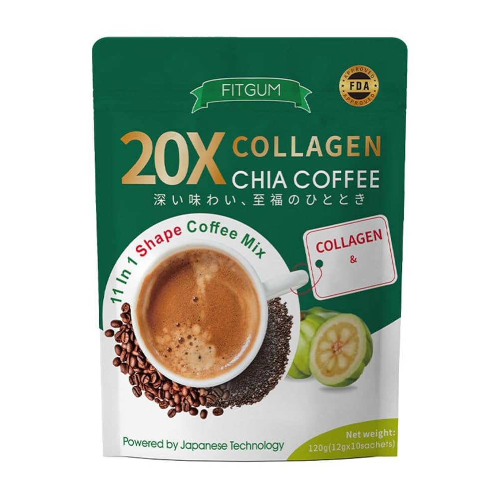 コーヒー FITGUMCOLLAGENCHIACOFFEEMIX120g 5set FITGUM COLLAGEN CHIA COFFEE MIX 120g - メルカリ