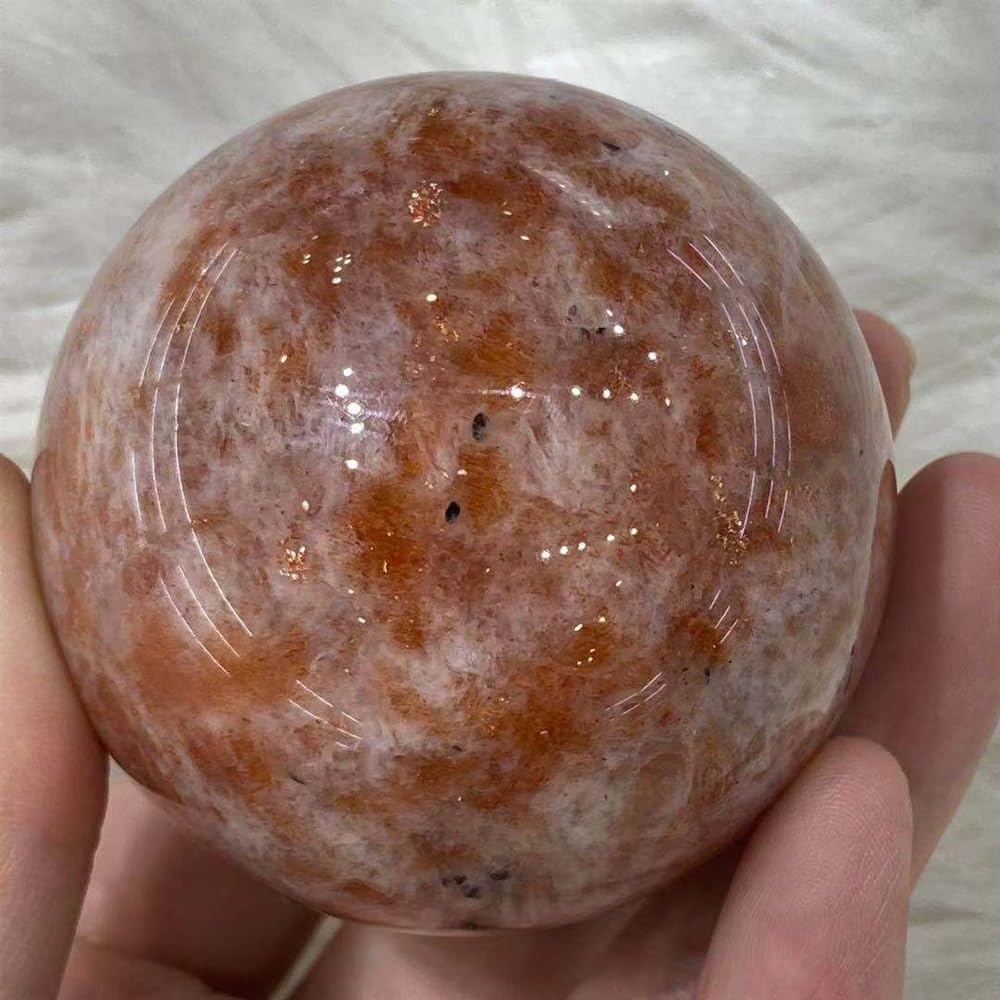 ICXLPMC Golden Sun Stone Crystal Quartz Ball Home Decoration Gift Ornaments (Size : 60-65mm)