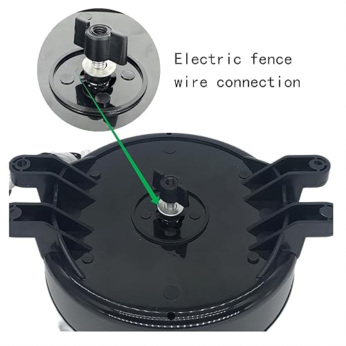 Miniatura 5 de CYM-INSIST Puerta de valla eléctrica, mango de puerta de valla eléctrica retráctil de 16.4 pies (cinta de polietileno)