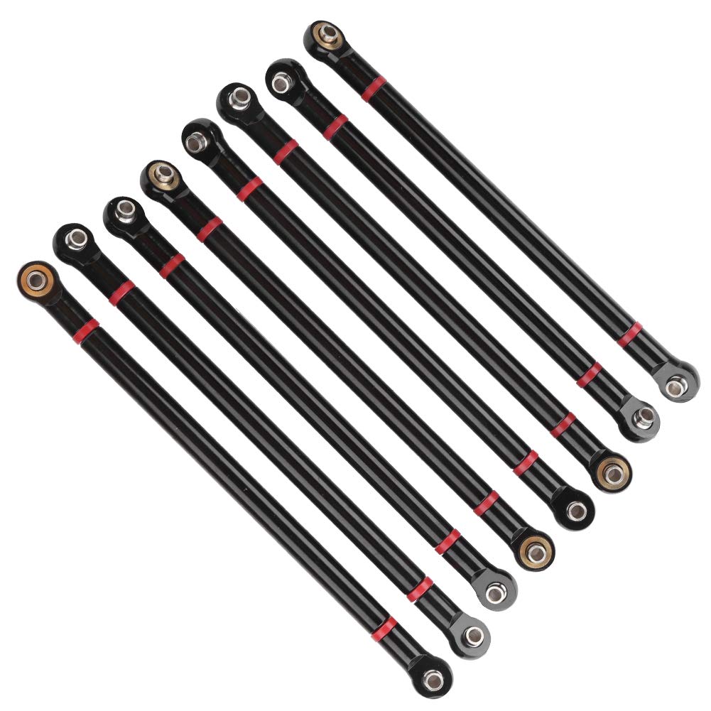 keyren Varilla de enlace de oruga, fácil de instalar y operar, simulación de alta tamaño pequeño y ligero 1/10, para Axial SCX10 313 mm distancia de eje (negro)