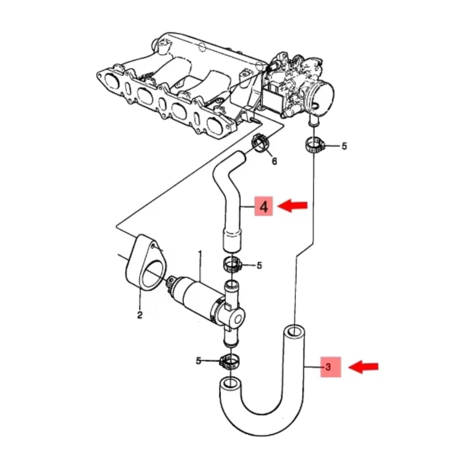Compatibile Con Benz Per E-Classe W211 270 A2115011082 Tubo Collegamento Serbatoio Dell'acqua Troppo Pieno Radiatore Liquido Di Raffreddamento Auto Radiatore Flessibile Tubo