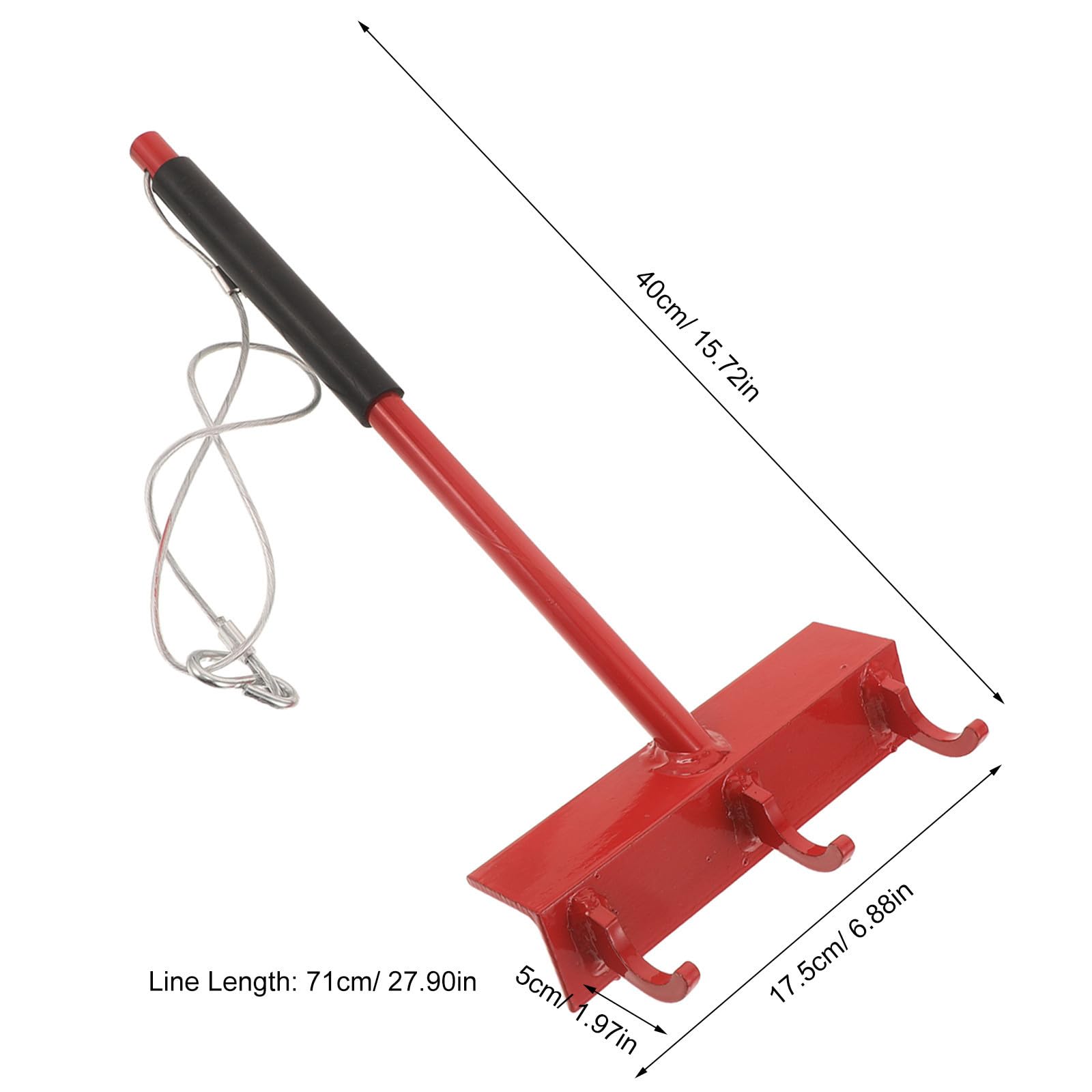 Yardenfun Tenditore per Rete in Acciaio Inox con Ganci da 28" e Struttura Compatta, Capacità di Trazione 300 Lbs, per Recinzioni a Catena e Filo Spinato