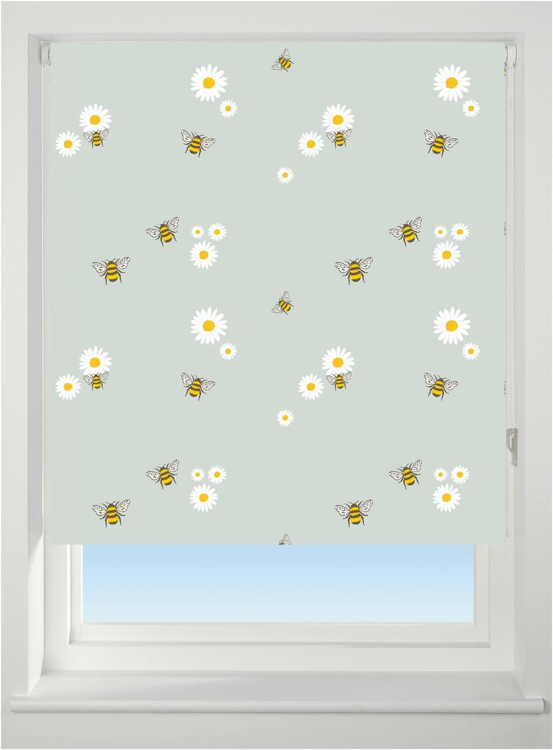 Bumble Bee and Daisy Blackout Roller blind (60 cm)