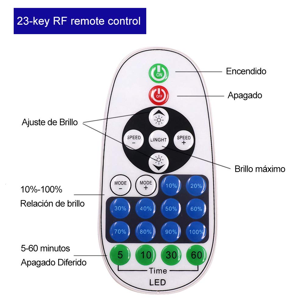 XUNATA 35m Regulable Tira de LED 3014 con Control Remoto, 120 LEDs/m de Luz de Cuerda Impermeable, 220V Decoración Interior y Exterior Ribbon Light Blanco calido
