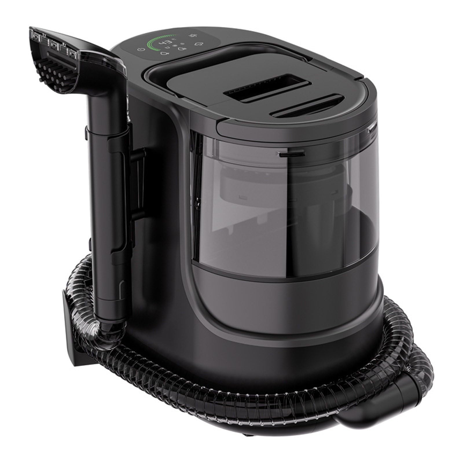 NYANS Limpiador De Manchas a Vapor Portátil para Alfombras, Máquina De Limpieza De Telas a Vapor, Tanque De Agua De Gran Capacidad, Calentamiento Rápido, para Muebles, Mascotas, Asientos De Coche