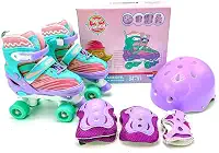 Patins Quad Unitoys Ajustável 30/33 Violeta Ref.1558S