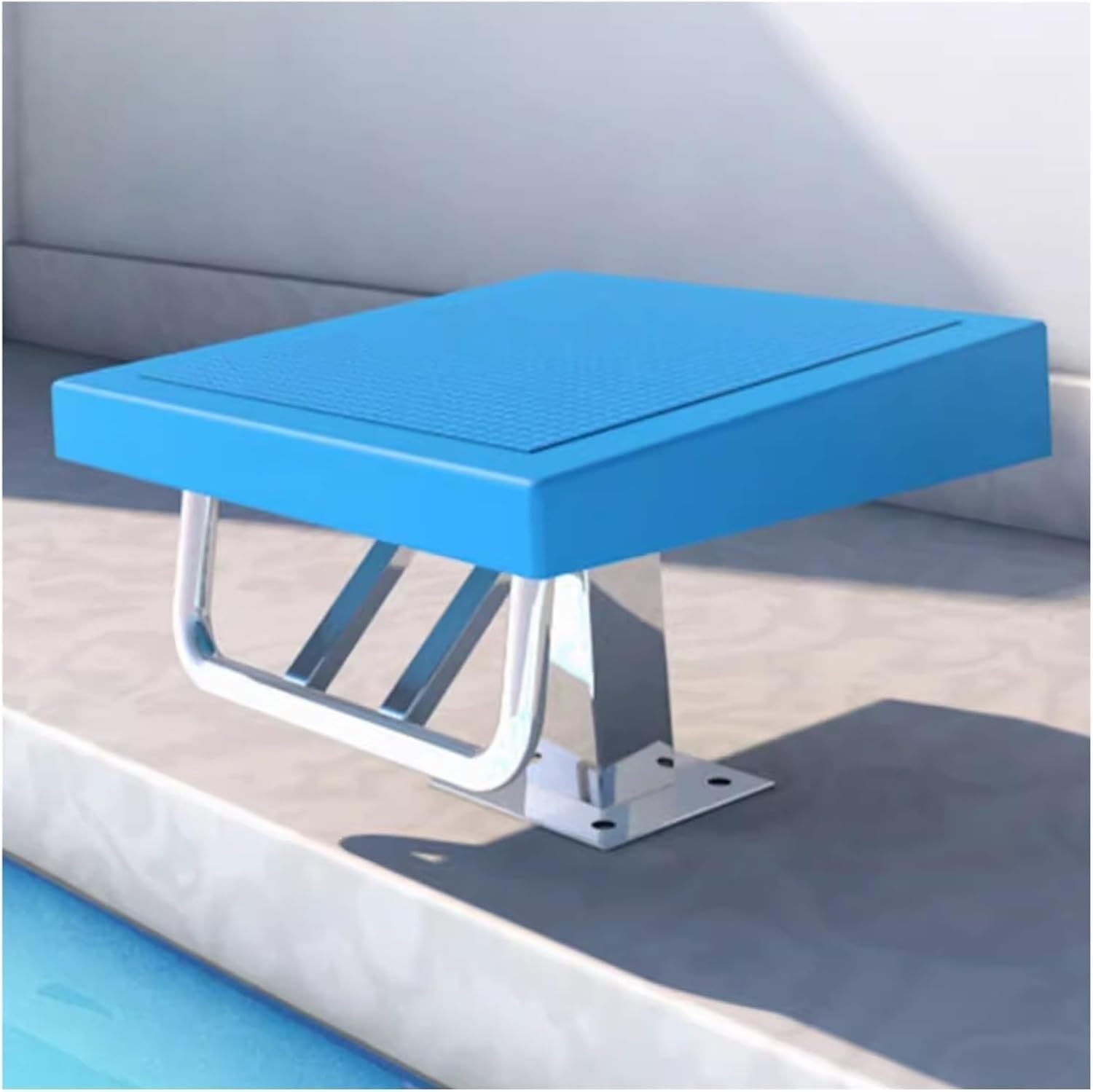 Planche de plongee inclinee 15 degres pour piscine avec base en acier inox charge 250 kg