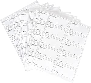 200 Etichette Rimovibili Per Congelatore - Adesivi 50x25 Mm Per Organizzare Cibo, Scrivibili E Senza Residui