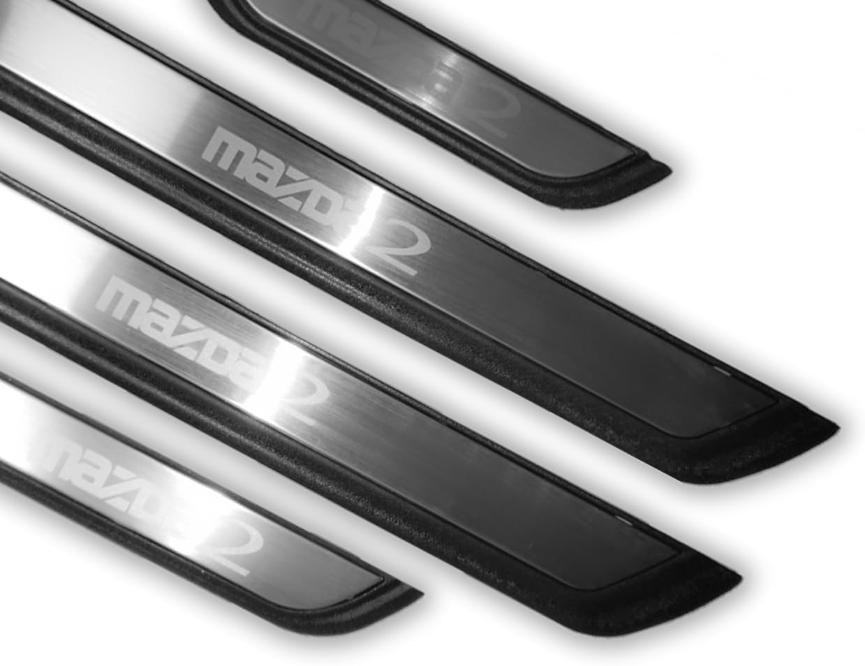 Fit for Mazda 2 Door Sill Protector, Car Accessories Guard Kick Panels Threshold Auto Parts Door Entry Guard 4PCS Set