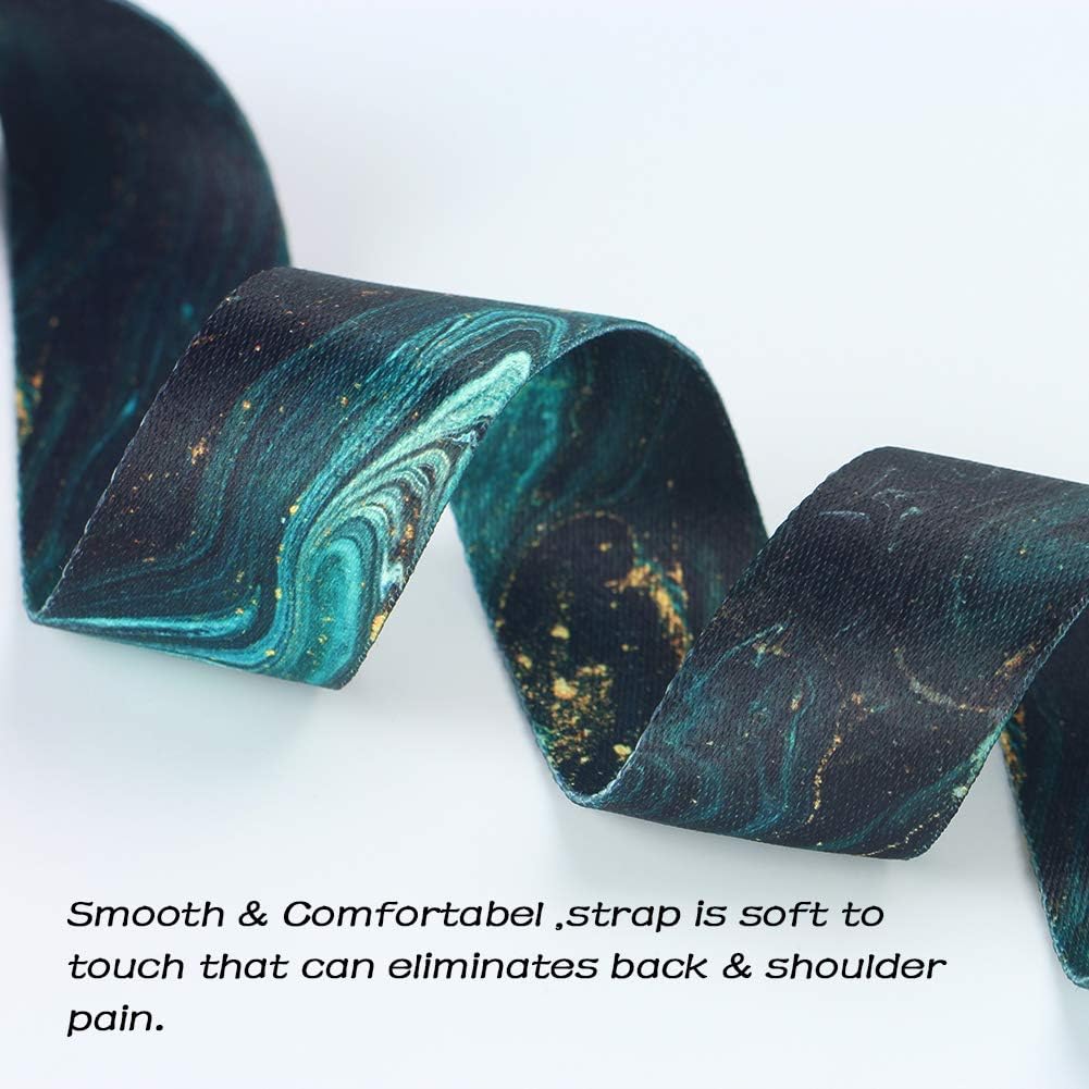 Guitar Strap,Qielizi Guitar Strap with Leather End Length Adjustable 2 Pick Holders & 2 Matching Picks For Electric Guitar, Acoustic Guitar and Bass - Unique Gift For Guitarist(Green Quicksand) : Musical Instruments