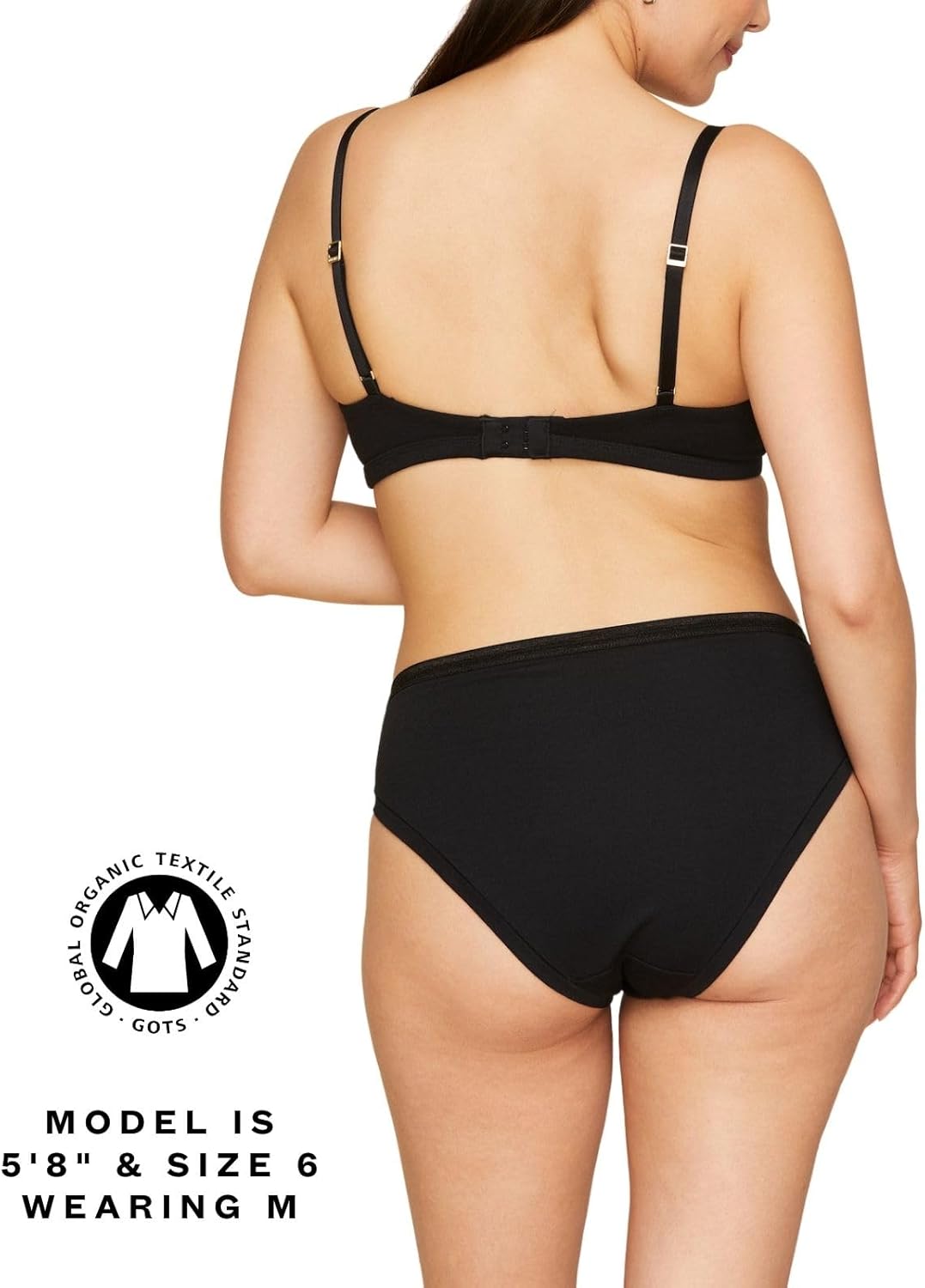 Subset Women's Organic Cotton Mid-Rise Bikini 3-Pack, Extended Sizes; 2XS-3XL, Natural Knickey Underwear, Breathable Undies - Image 2