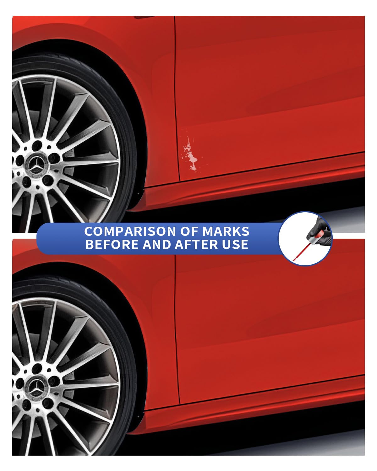 メルさん　専用 PARTS4EV Tinta de retoque vermelha Mars 590/3590 compatível com