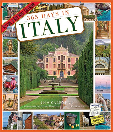 365 Days in Italy 2019 Calendar: Picture-a-day
