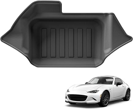 Compatible with Mazda MX-5 Miata MX5 MX 5 Compatible with Mazda Roadster 2016-2024 TPE 3D Car Trunk Pad Cargo Liner Trunk Mat All Weather Black