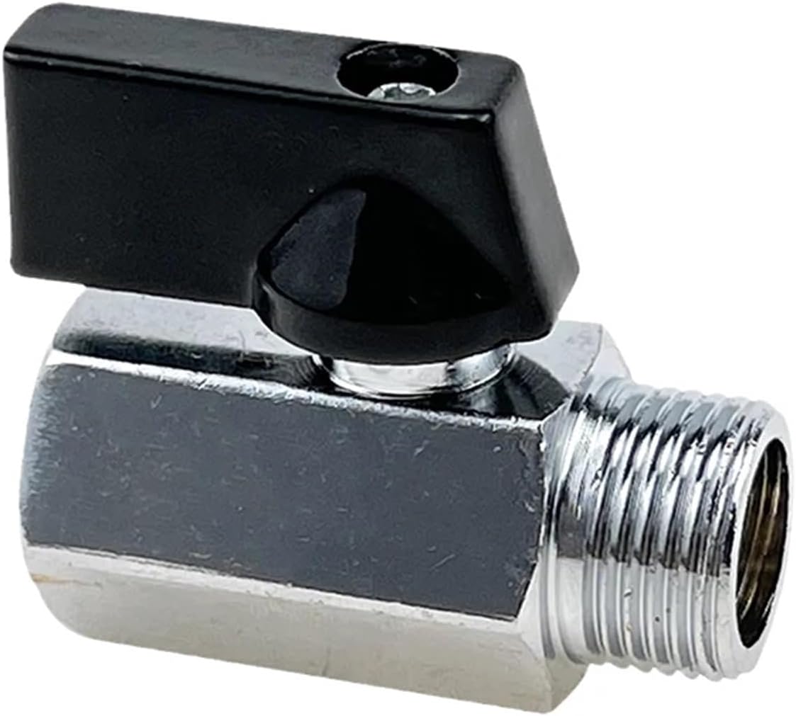 Brass Ball Valve 1/8 1/4 3/8 1/2 Inch Threaded Mini Male To Female Fitting 1Pcs(Grass green)