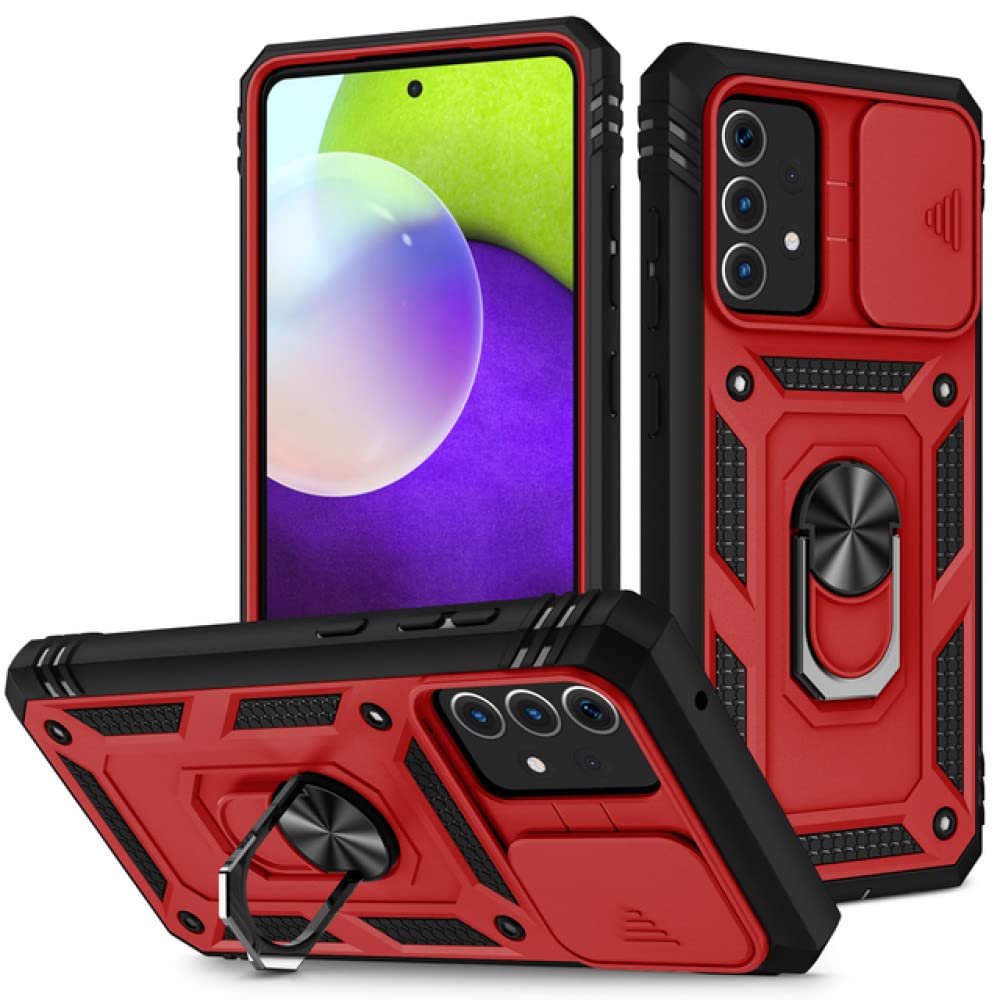 Coque Samsung A52S et S22 Ultra anti-rayures noire et rouge