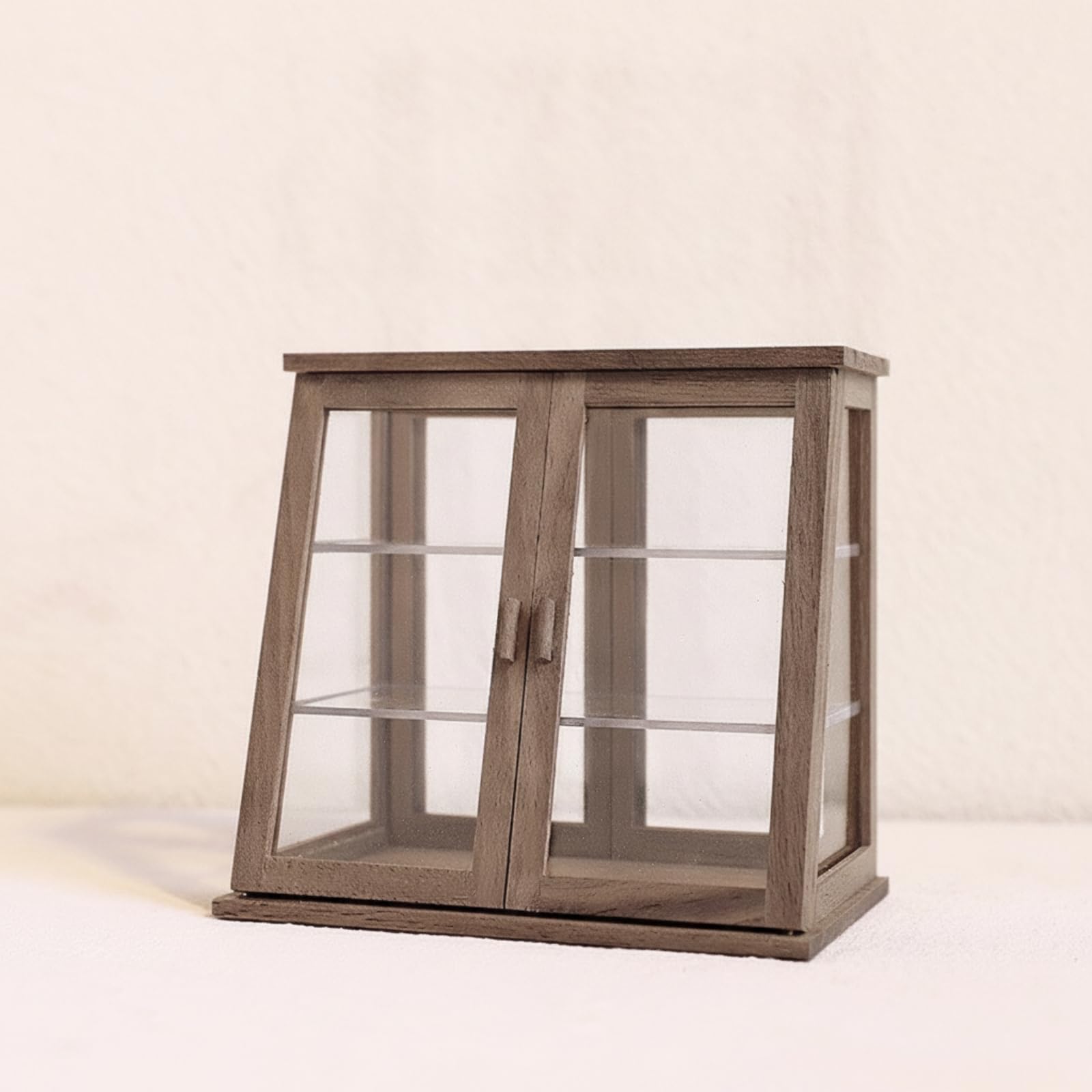 Vetrinetta in Miniatura Trasparen Mobile Portaoggetti Semplice Armadietto per Collezionisti, Appassionati di da, Stile B