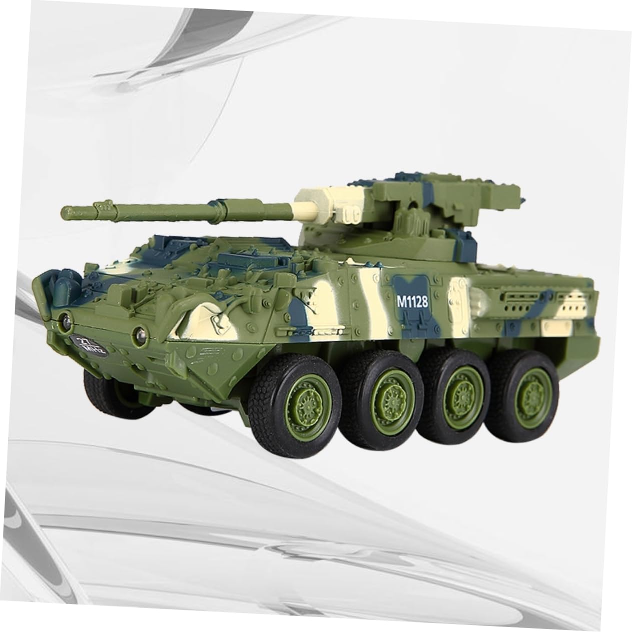 Télécommandé Tank Car Vert Modèle Électrique avec Et Sons Flexible pour Jouet