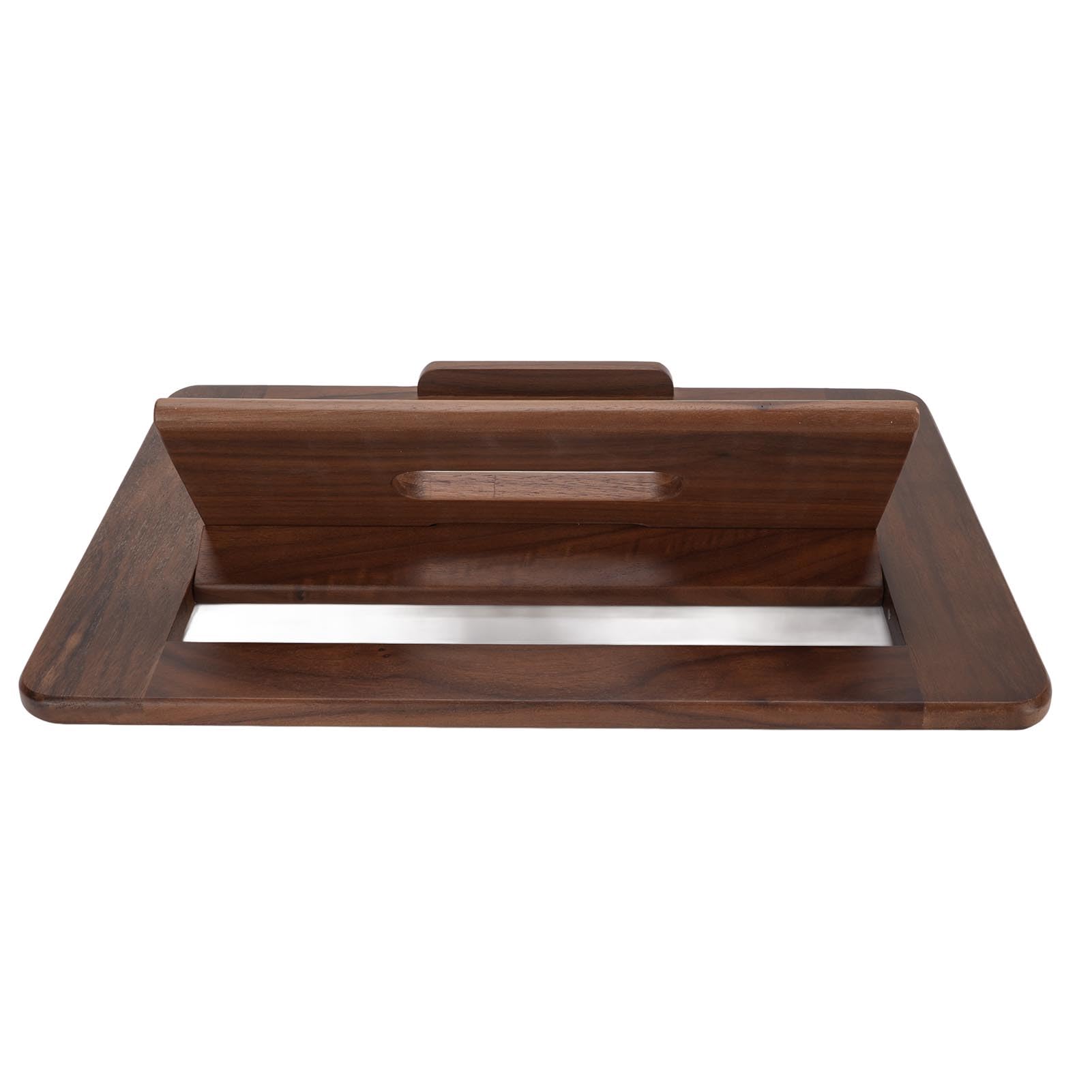 Soporte de Escritorio Plegable para Tableta de Madera de Nogal, Soporte Premium para Tableta para Escritorio, Elevador para Computadora Portátil para Dibujar, Leer y Visualizar, Plegable,
