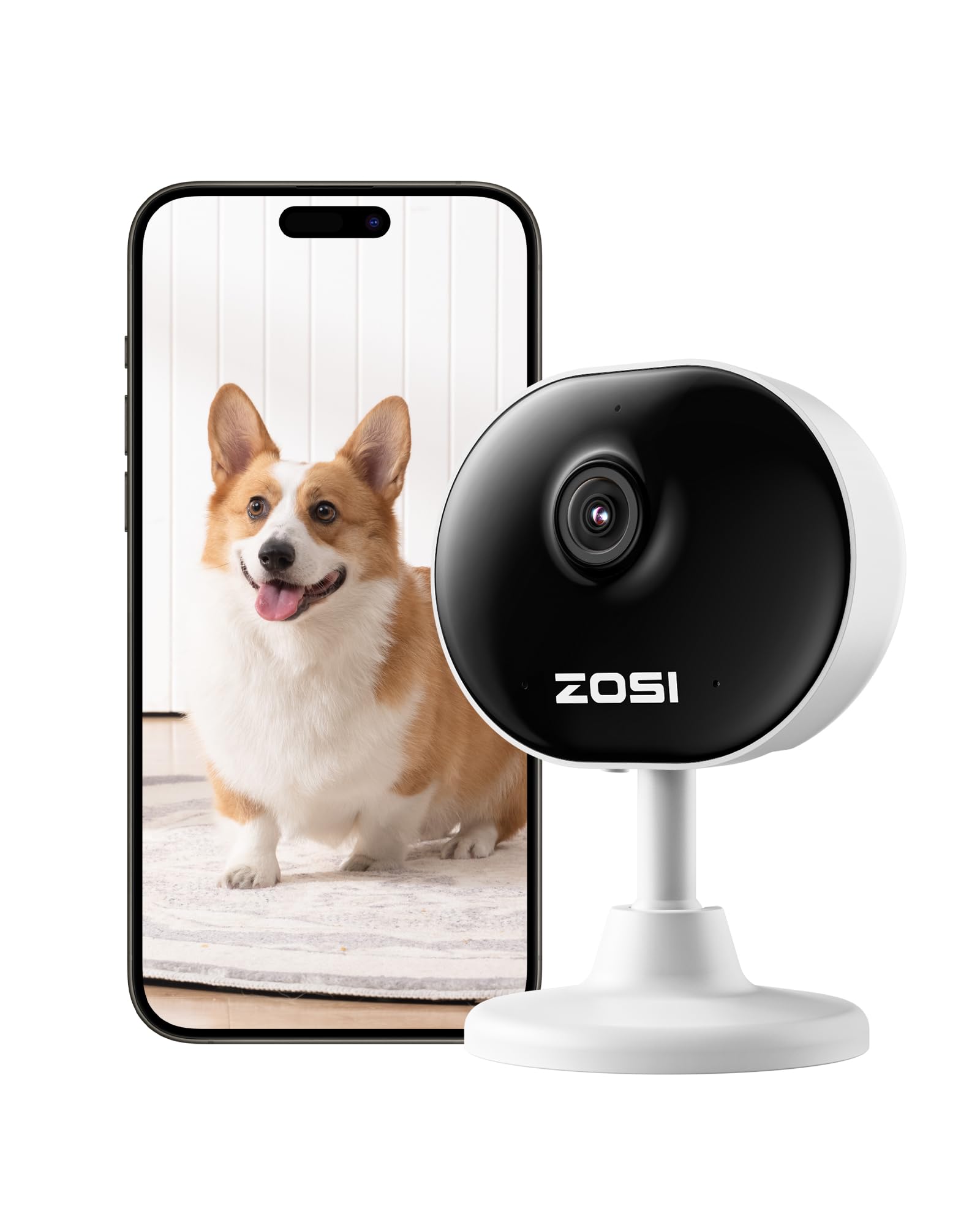 Sponsored Ad – ZOSI Indoor WiFi Camera,1080P Home Mini CCTV Dome Camera, House Security Camera for Elder/Baby/Dog/Pet Monitor with App, Day and Night Video, Alexa enabled, Human/Motion Detection, 2 Way Audio