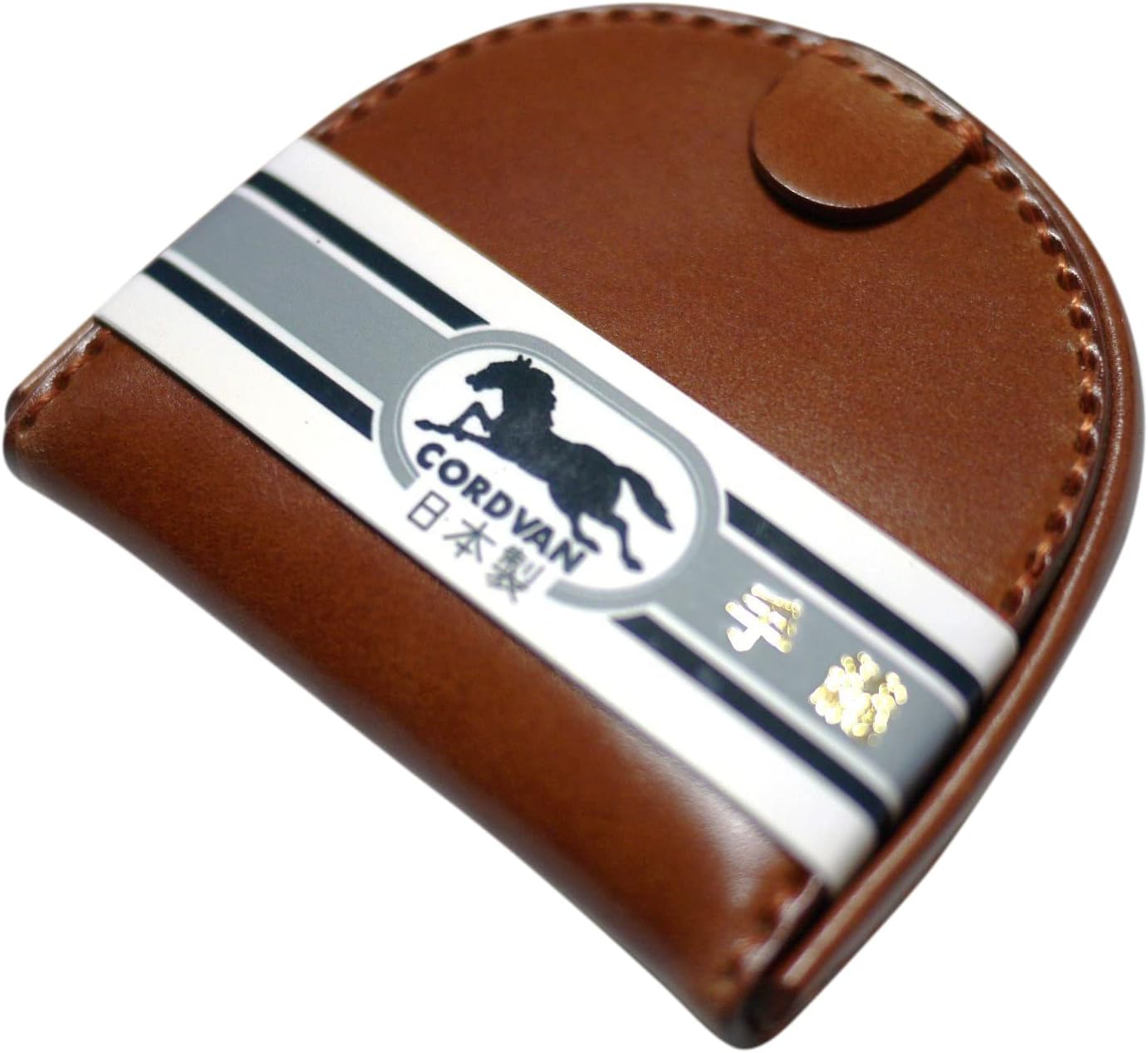 GANZO コードバン馬蹄型小銭入れ (ブラウン)