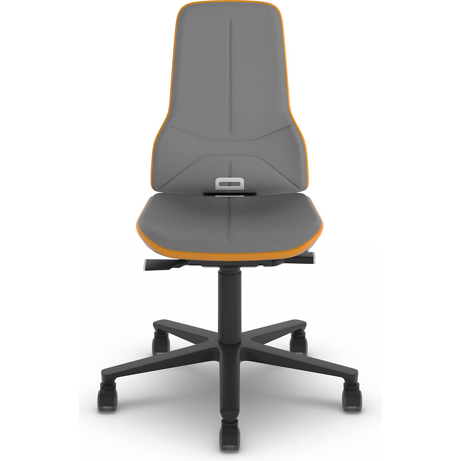 BIMOS | Siège d'atelier Neon | sur roulettes | Contact Permanent | Supertec | Bande Flexible Orange