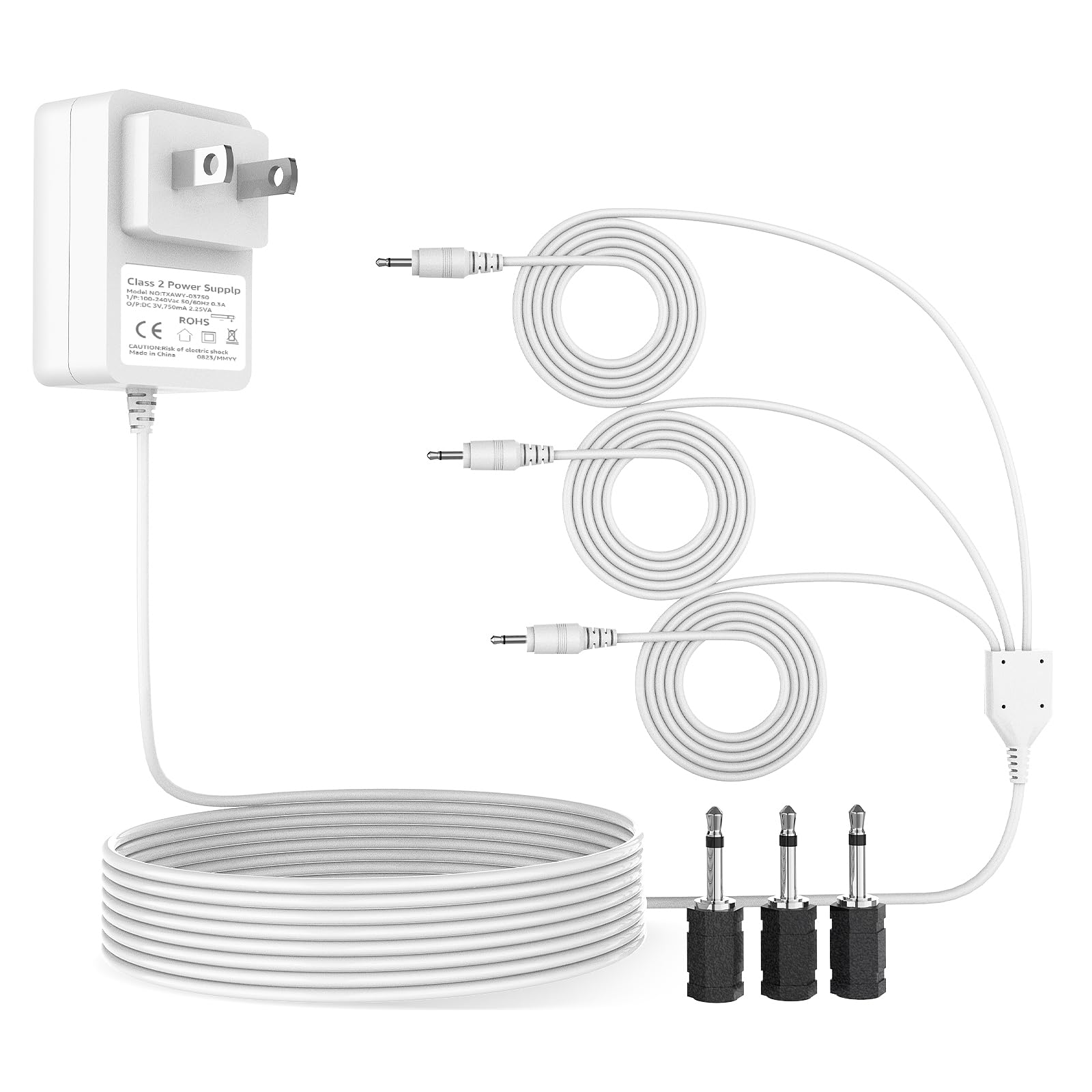 Norward 3v Adapter for Department 56 Village Accessories AC/DC Power Adapter,for Christmas Village House Accessories with 3 Black Selectable Plugs ?