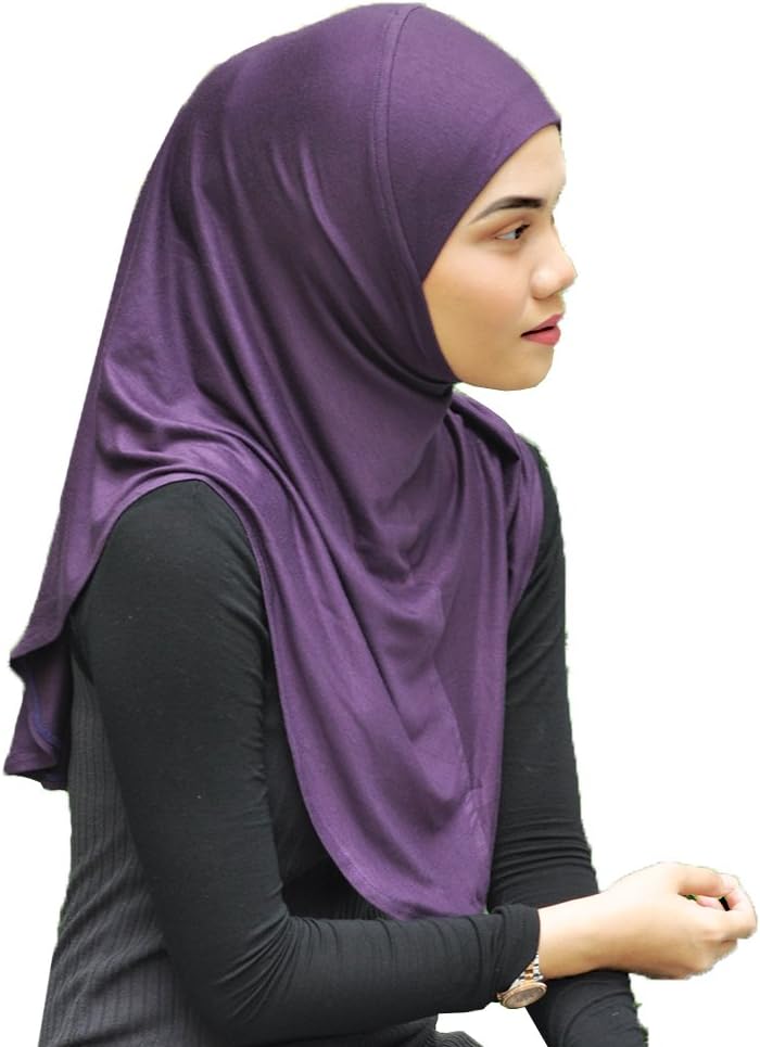 Silk StoryMu Lan Legend Handmade | Muberra Instant Hijab | One Piece Easy Slip On Practical and Comfortable(L Size)