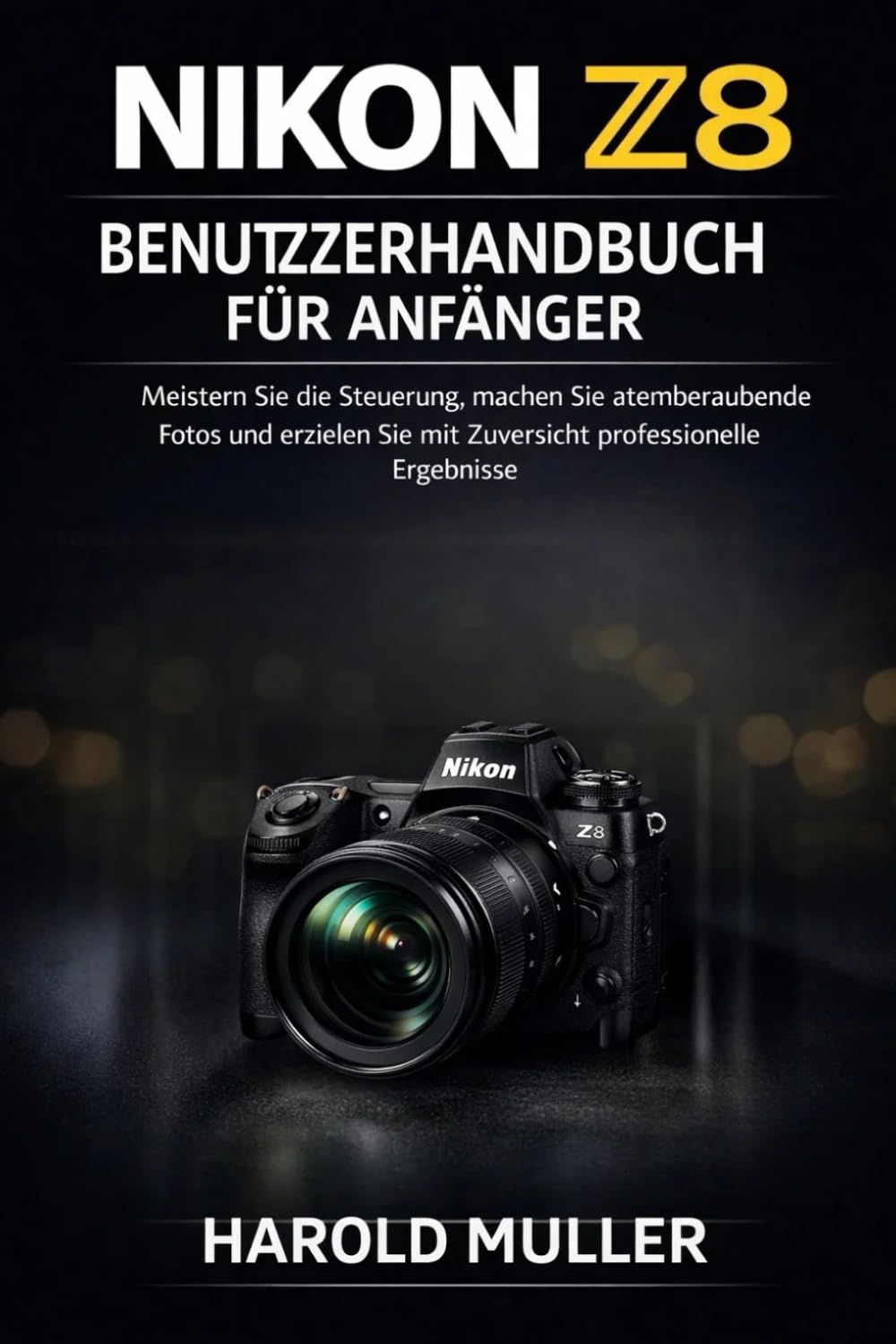 NIKON Z8 BENUTZERHANDBUCH FÜR ANFÄNGER: Meistern Sie die Steuerung, machen Sie atemberaubende Fotos und erzielen Sie mit Zuversicht professionelle Ergebnisse.