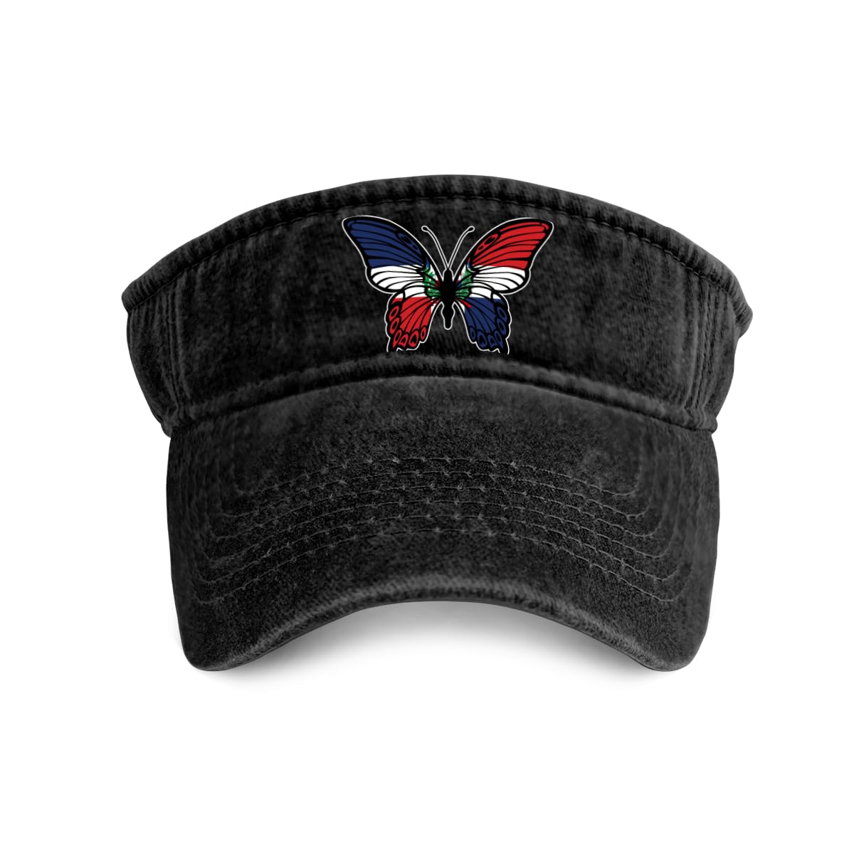 Dominican Republic Flag Sun Visor Hats Sport Wear Athletic Beach Leisure Hat for Women and Men Golf Cap