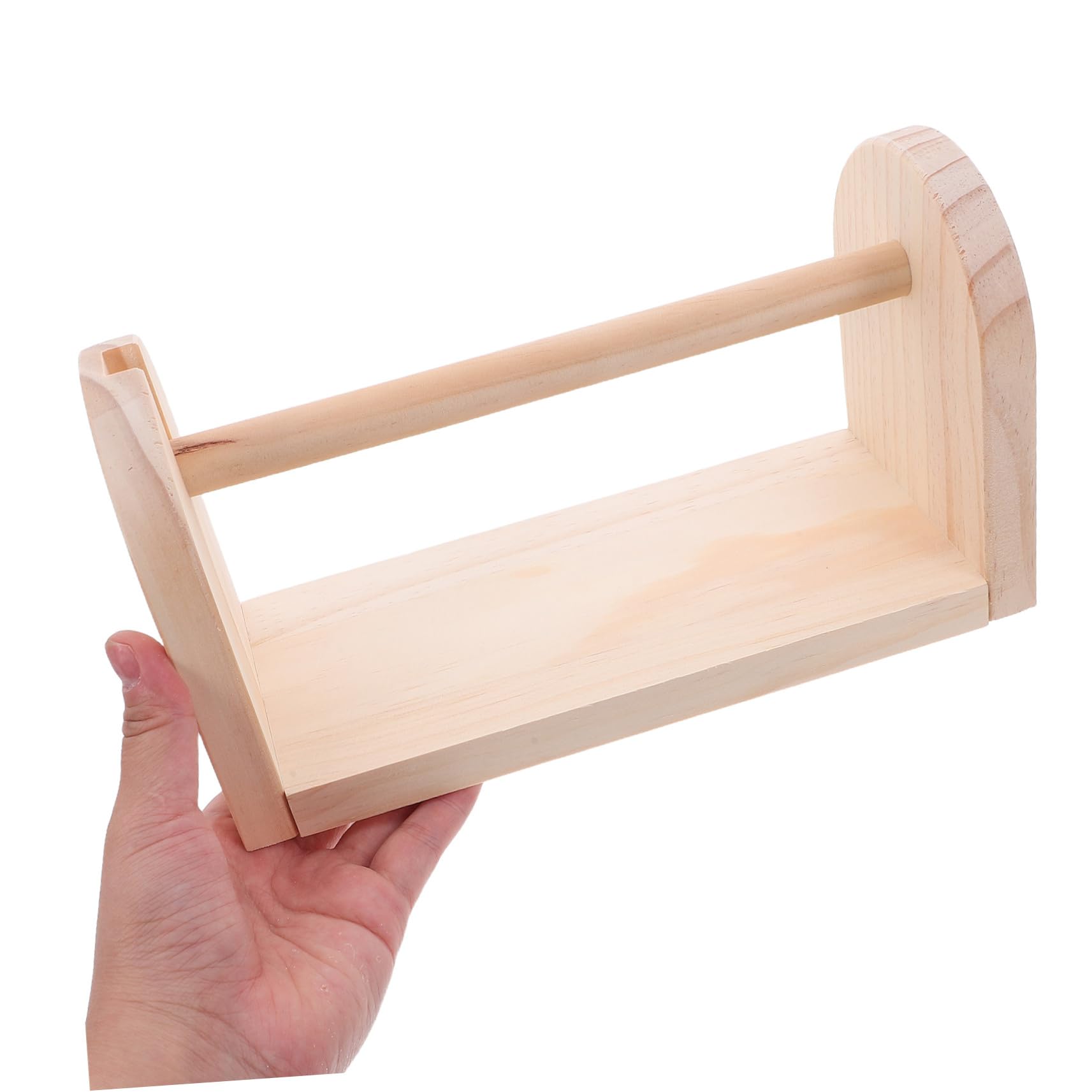 Dispenser Nastro Adesivo in Legno per Scrivania Porta Nastro da Tavolo Stabile e Multifunzionale Supporto per Piccoli e Grandi Organizer per Casa e Ufficio Design Naturale