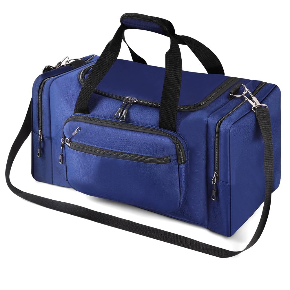 OSDUE Sports Duffle Bag, Gym Duffle Bag for Women Men,35L Waterproof Travel Sports Duffel with Shoulder Strap Holdall Holdall Overnight Weekend Bags for Gym Travel Swimming, Blue