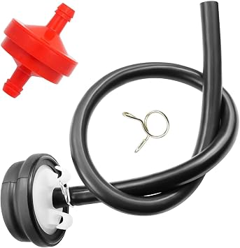 667460 298090 Primer Bulb Body Assembly Kit Replacement for to-ro Lawn-Boy 66-7460 120-440 Primer Bulbs with Hose 298090 150 um Fuel Filter for B&S-tratton 44-2750 Lawn Mower Snowblower Parts
