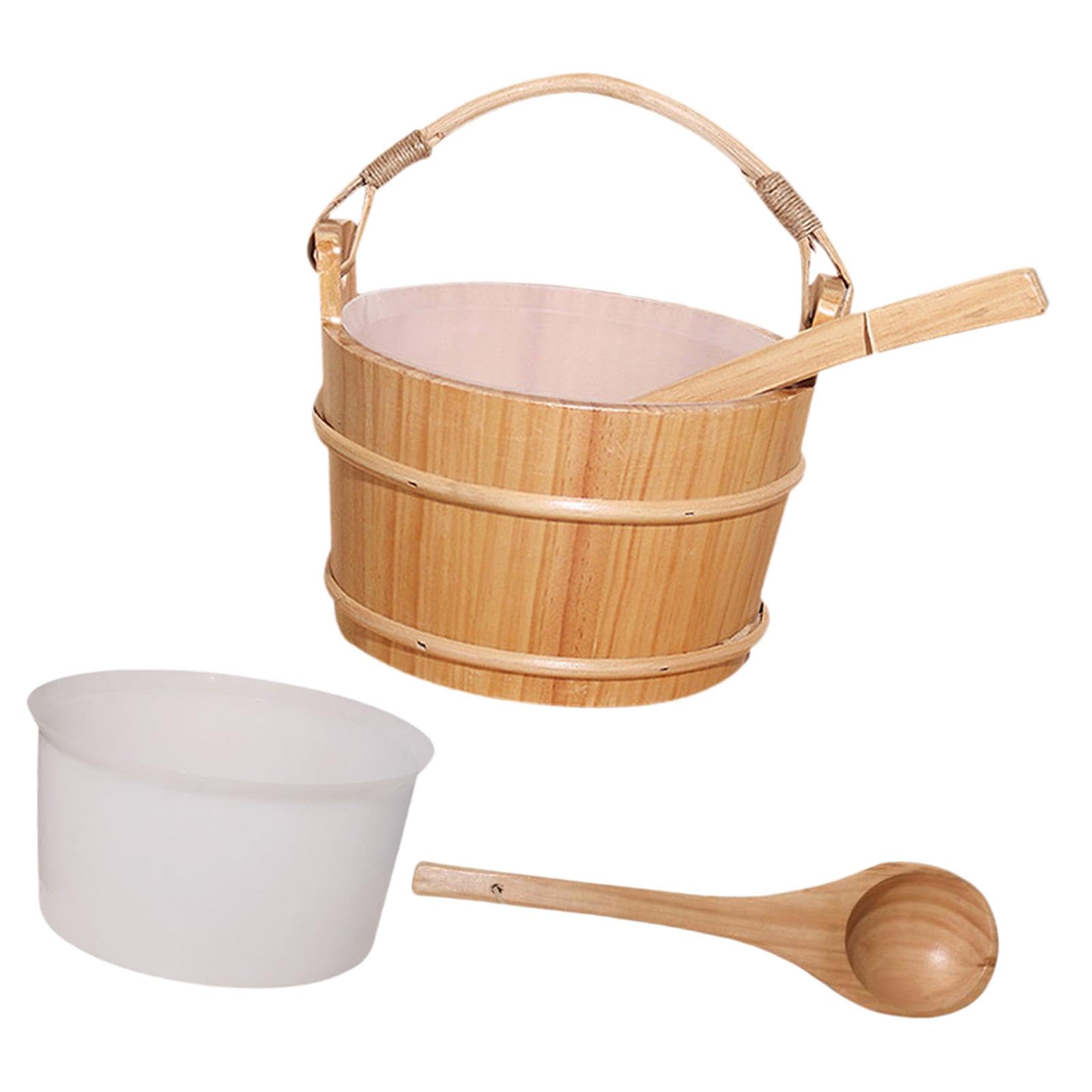 Enakshi® Wooden Sauna Bucket with Ladle Sauna Accessories for Bathtub Bathroom Houses|Home & Garden | Yard, Garden & Outdoor Living | Pools & Spas | Sauna Parts & Accessories-picture-15