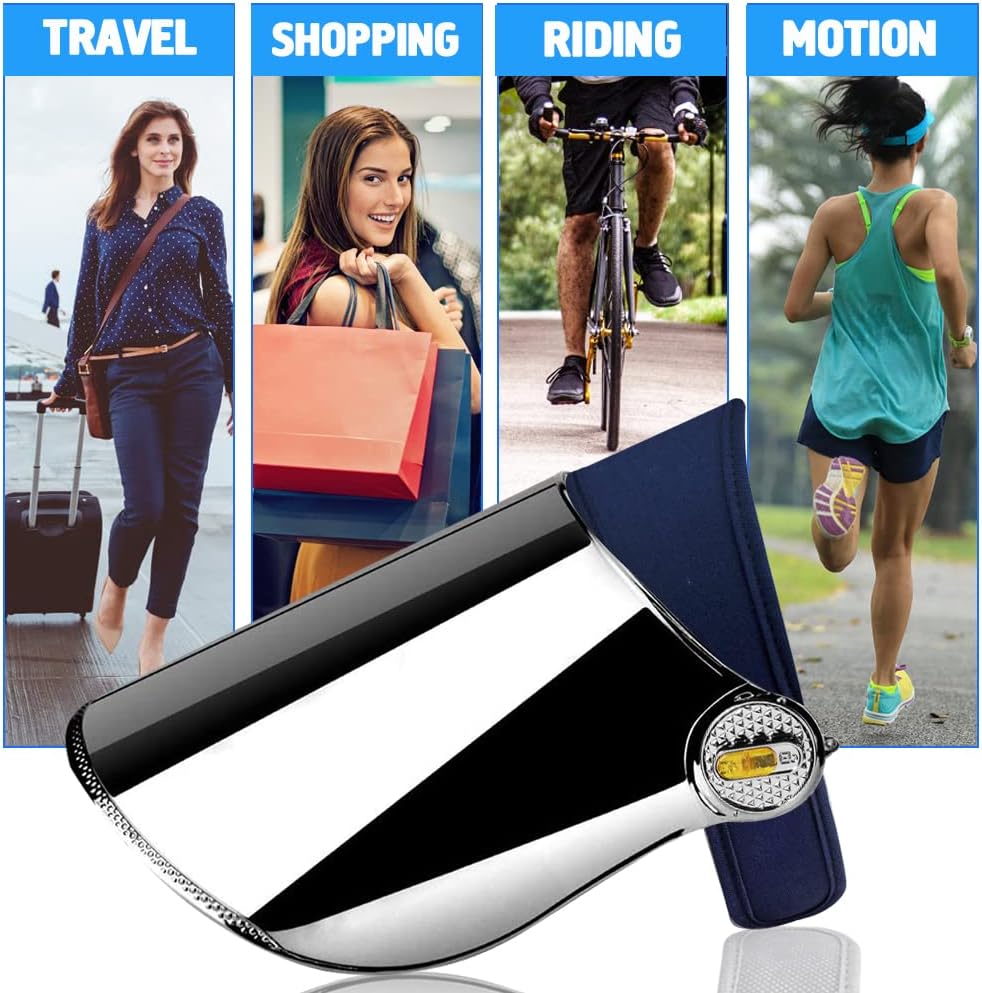 WAYCOM Sun Cap, Sun Visor Hat - UV Protection Hat - Headband Solar Face Shield Hat for Hiking, Golf, Tennis, Outdoors