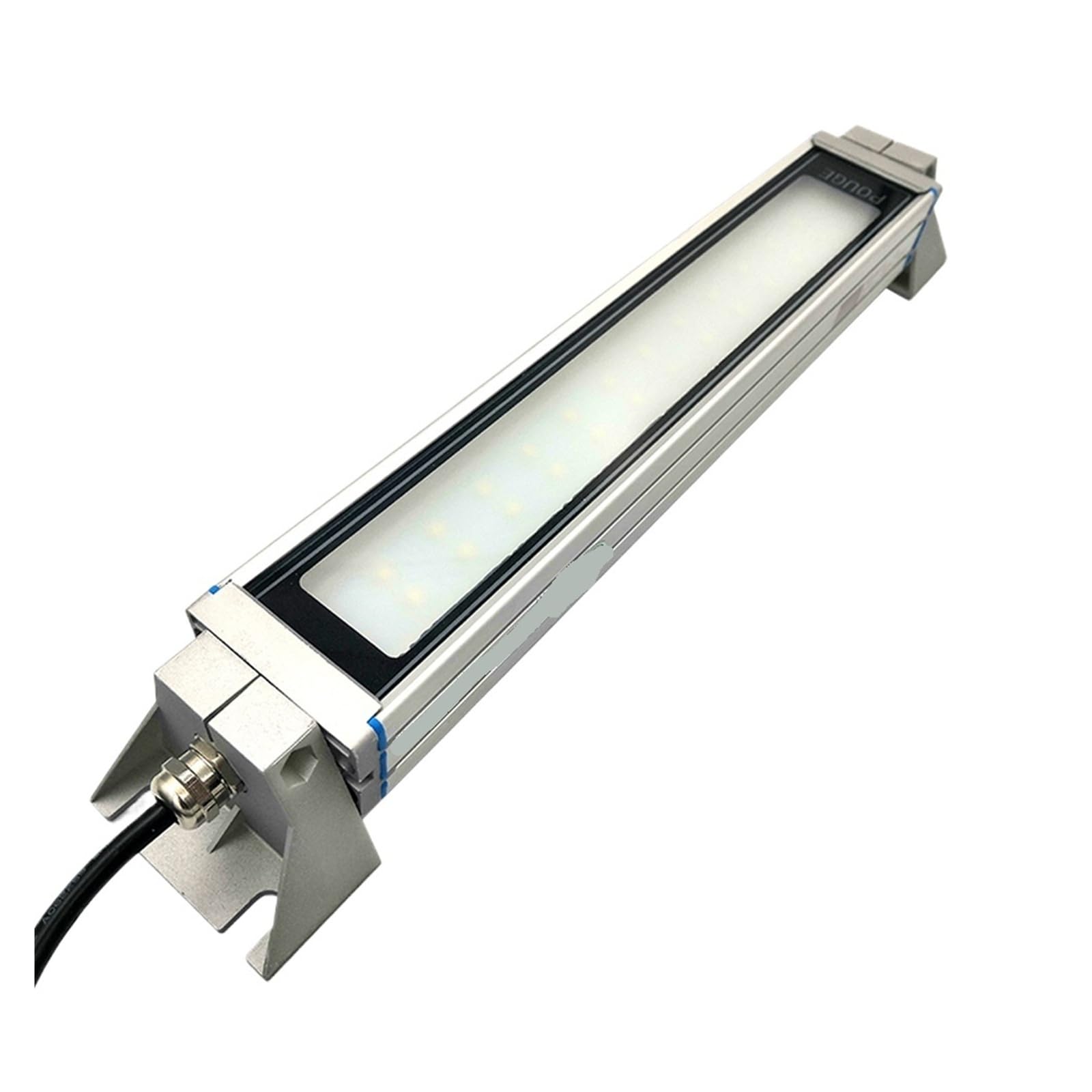 Panel LED de 12W DC24V/220V AC, luz de trabajo, máquina, herramienta de trabajo, iluminación, vidrio esmerilado templado, resistente al agua(AC 220V)