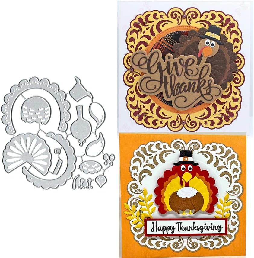 Thanksgiving Turkey Metal Die Cuts, Thanksgiving Little