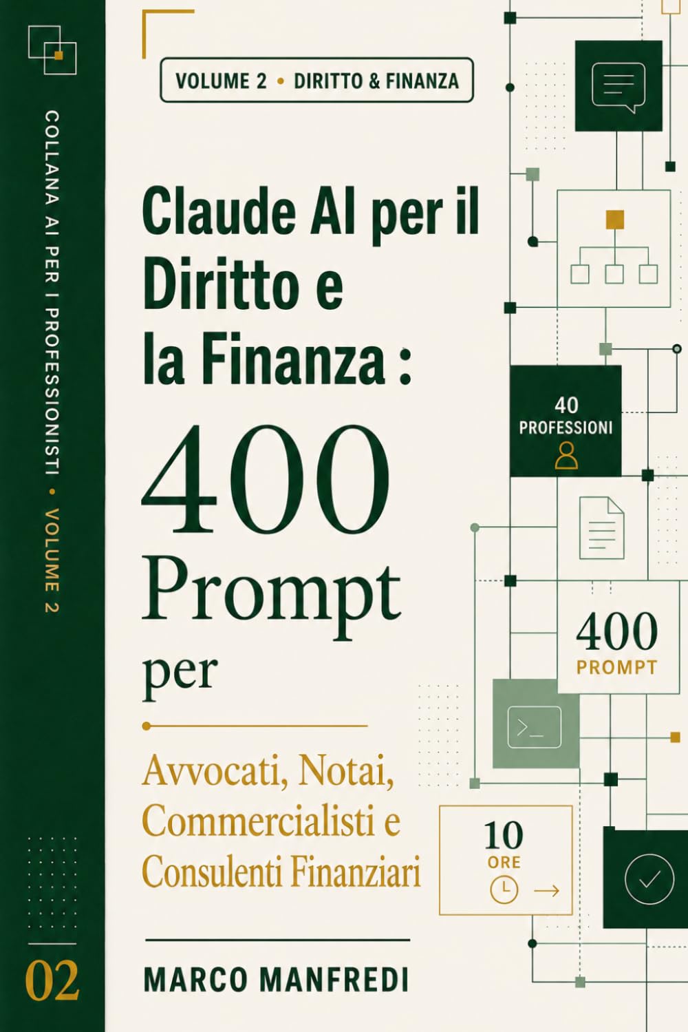 Claude AI per il Diritto e la Finanza: 400 prompt operativi per 40 professioni: avvocati, notai, commercialisti, consulenti finanziari, giuristi, ... settimana. (Collana AI per i Professionisti)