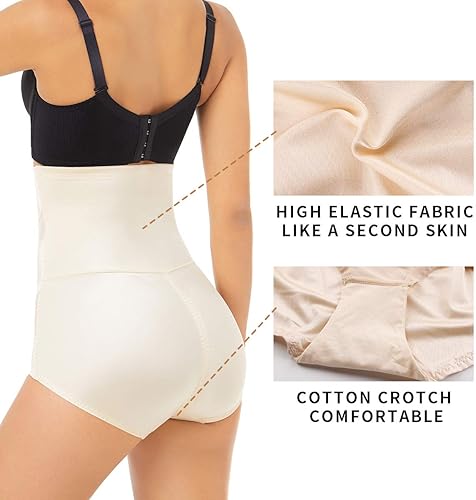 Miniatura 3 de Paukee Faja moldeadora de cuerpo para mujer, cintura alta, control de abdomen, compresión y levantador de glúteos, bragas de faja